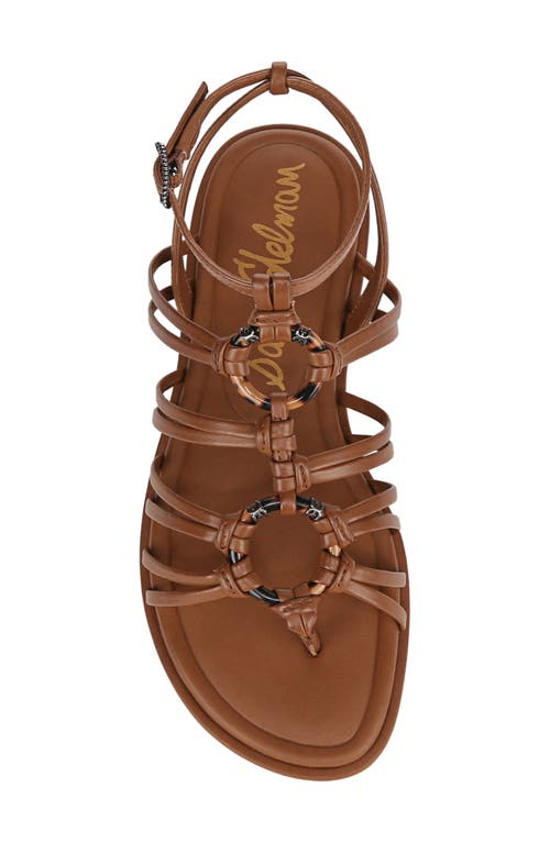 Shop Sam Edelman Raye Gladiator Sandal In Rich Cognac