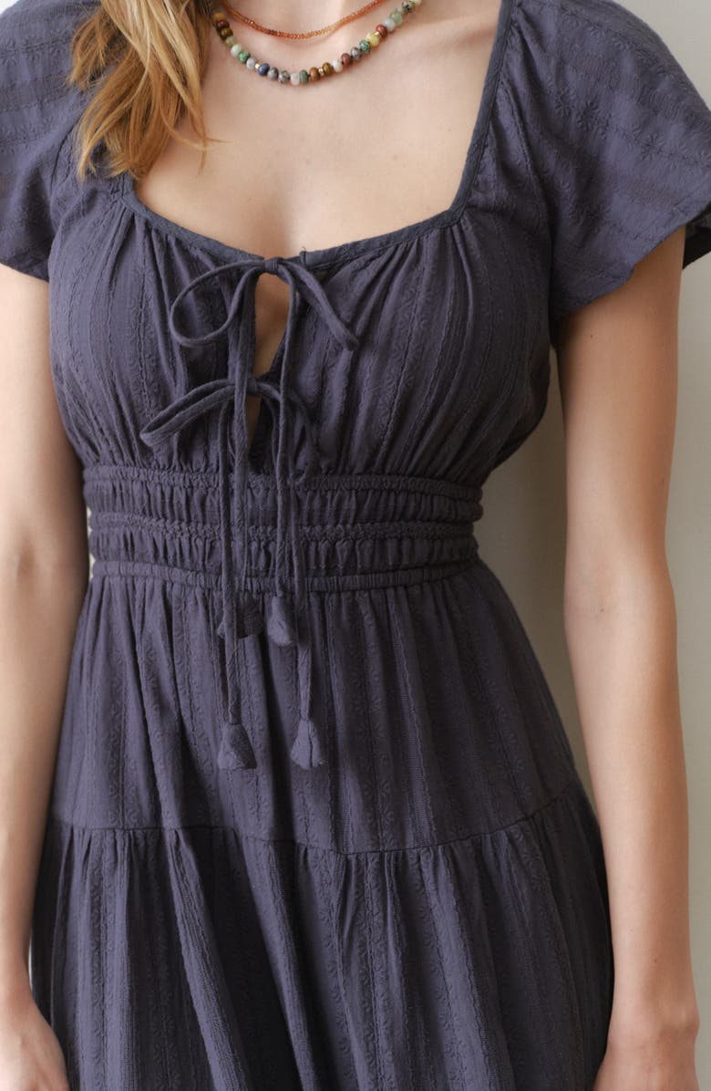 Marine Layer Skye Cotton Midi Dress, Alternate, color, Indigo