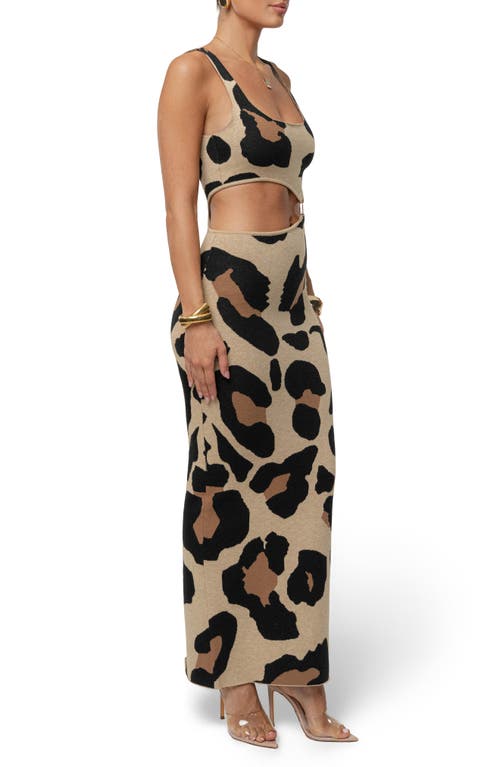 Jluxlabel Zahara Print Sleeveless Maxi Sweater Dress In Multi