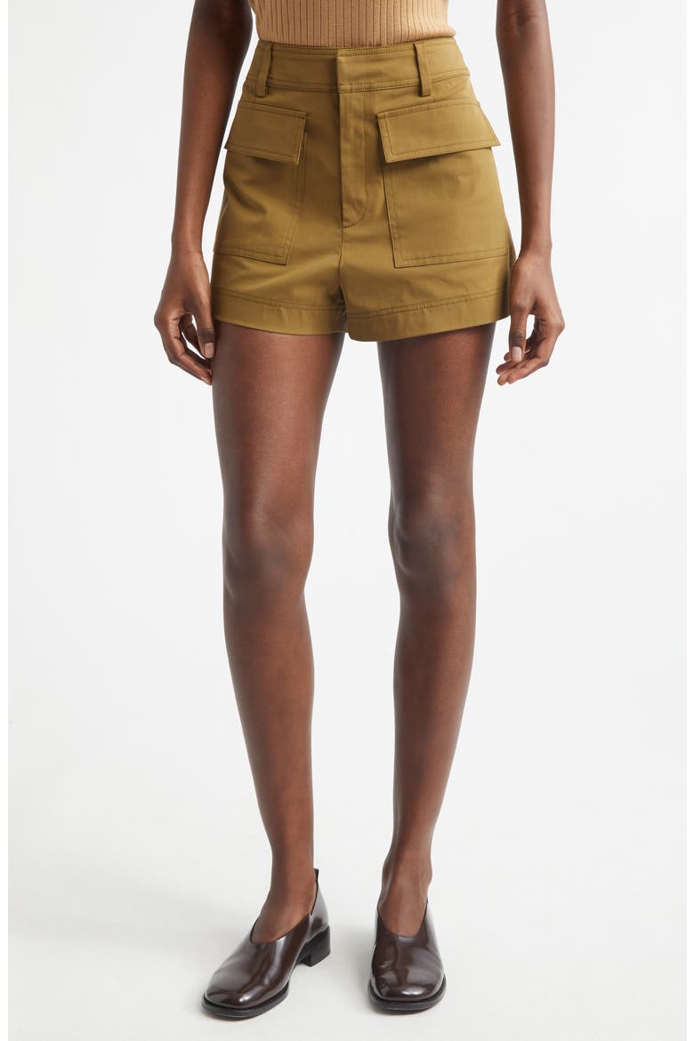 Oakley Stretch Cotton Twill Cargo Shorts, Main, color, HAZEL