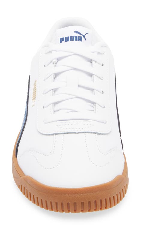Puma Club 5v5 Sneaker In White-clyde Royal-gold