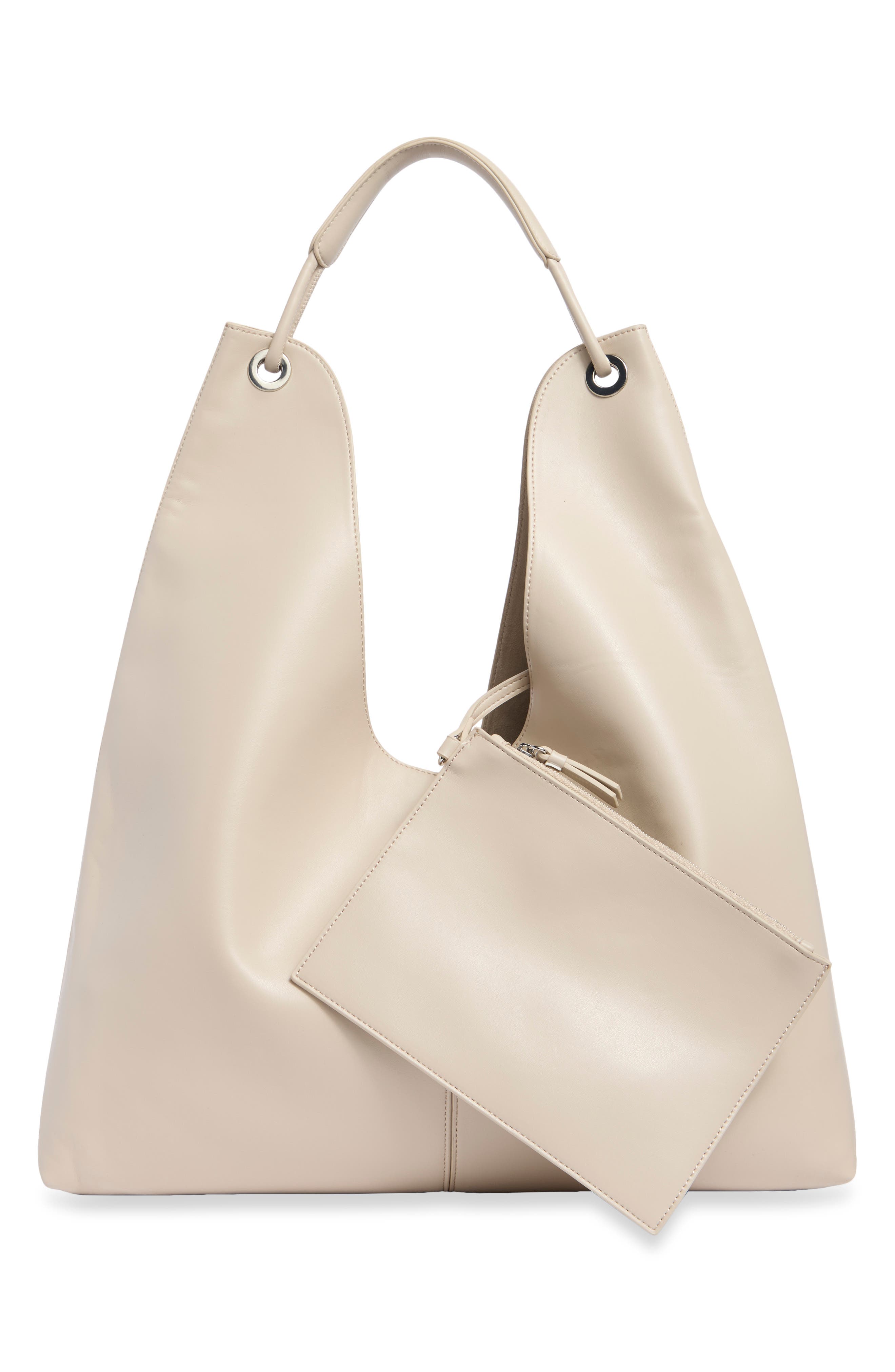 Soft Slouchy Hobo Bag, Alternate, color, ALMOND