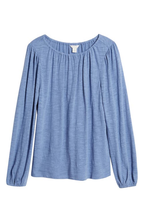 Caslonr Caslon(r) Gathered Neck Top In Blue Colony