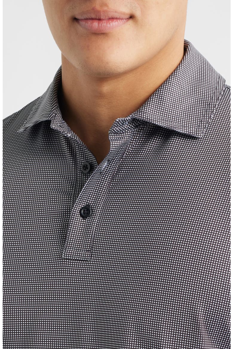 XC+™ Ace Micropattern Performance Golf Polo, Alternate, color, BLACK/ WHITE GINGHAM