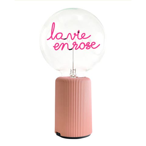 La Vie En Rose Portable Table Lamp