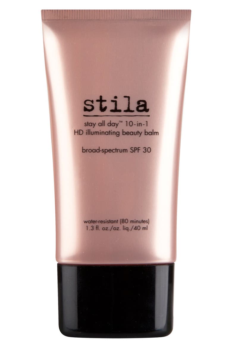 'stay all day' 10-in-1 HD illuminating beauty balm broad spectrum spf 30, Main, color, NO COLOR
