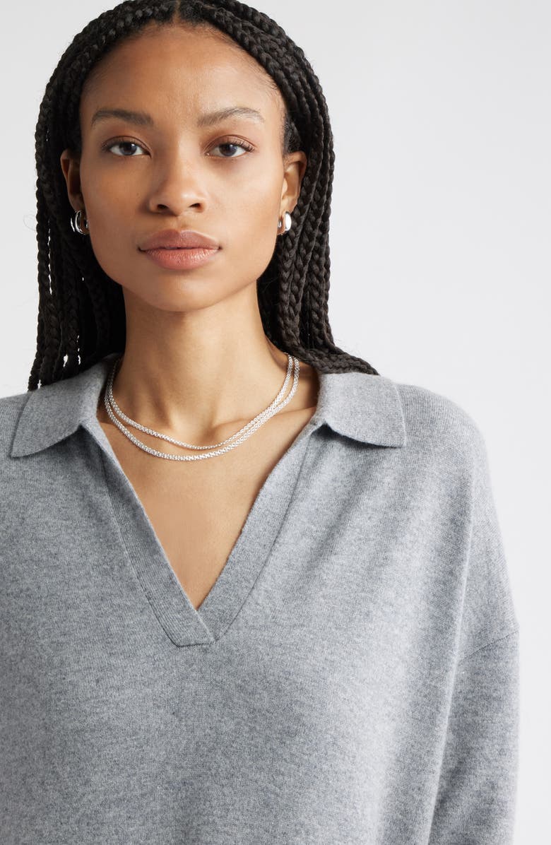 Long Sleeve Polo Maxi Sweater Dress