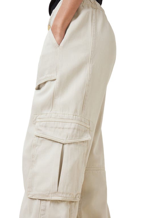 Allsaints Freda Tapered Cargo Trousers In Ecru White