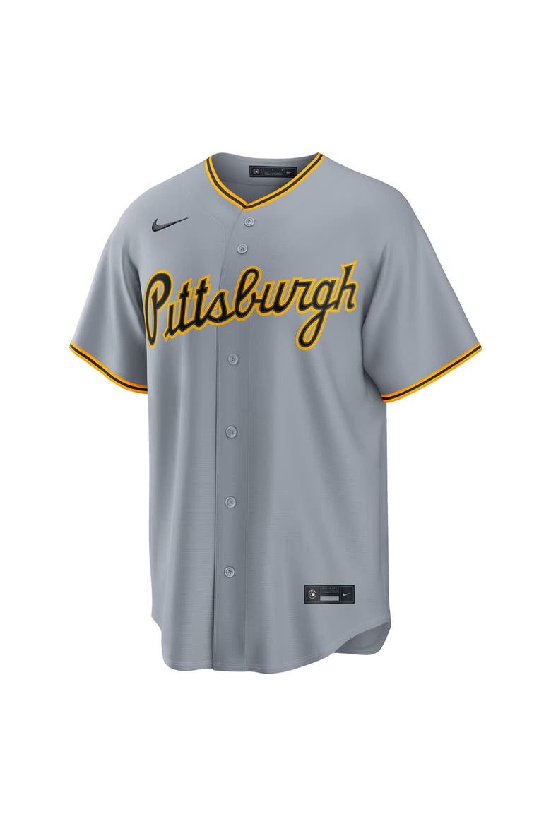Men's Nike Paul Skenes Gray Pittsburgh Pirates Road Replica Jersey, Alternate, color, Gray