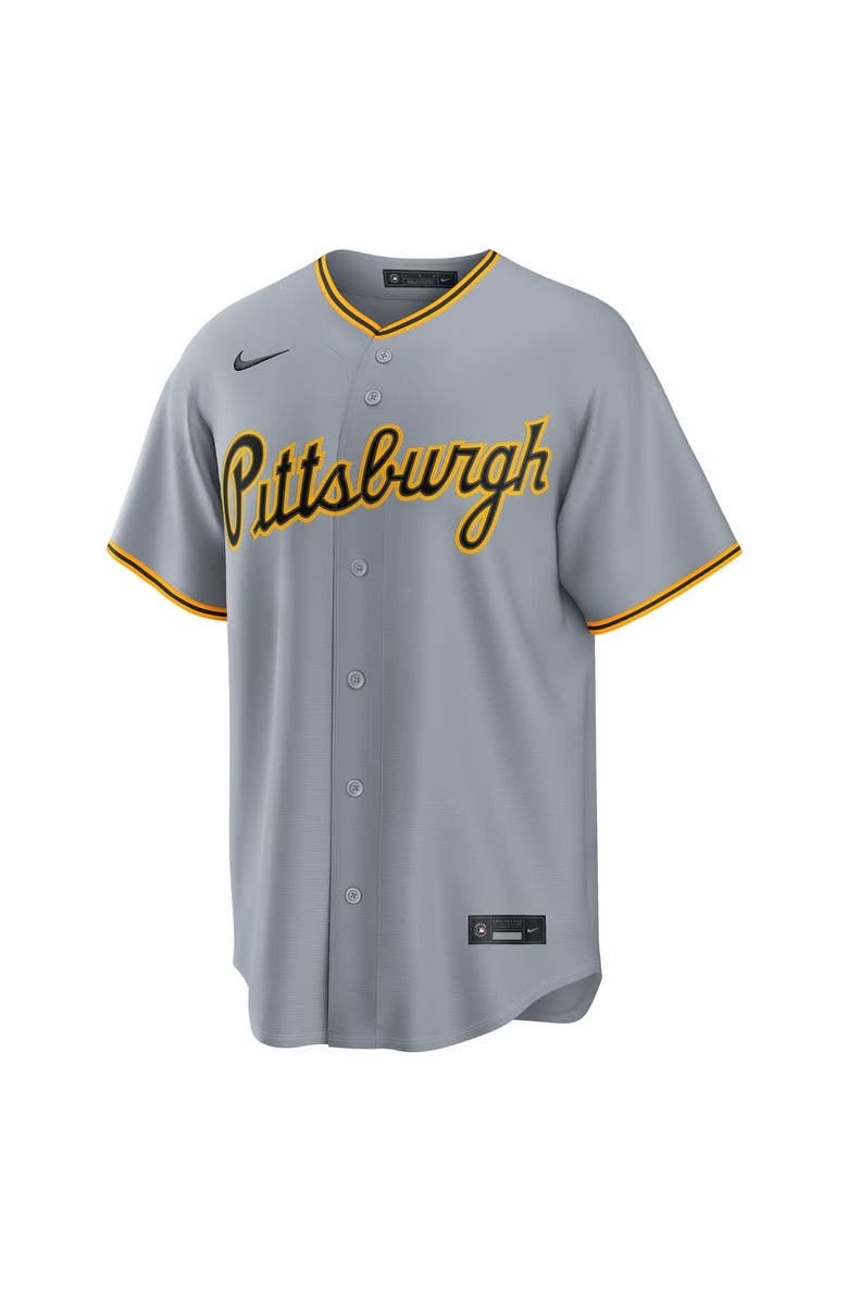 Nike Men's Nike Paul Skenes Gray Pittsburgh Pirates Road Replica Jersey, Alternate, color, Gray