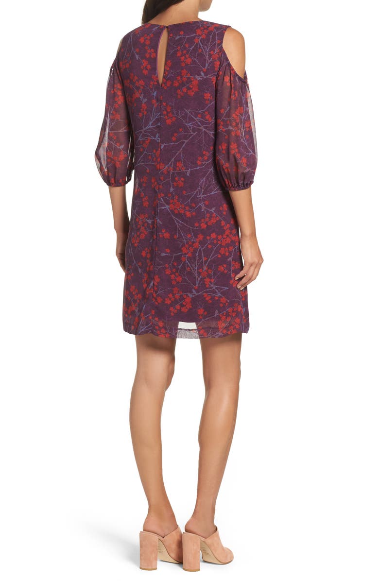 Gabby Skye Cold Shoulder Shift Dress, Alternate, color,