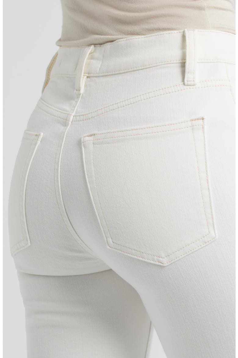 Le Sleek Raw Hem High Waist Straight Leg Jeans, Alternate, color, AU NATURAL CLEAN RAW AFTER