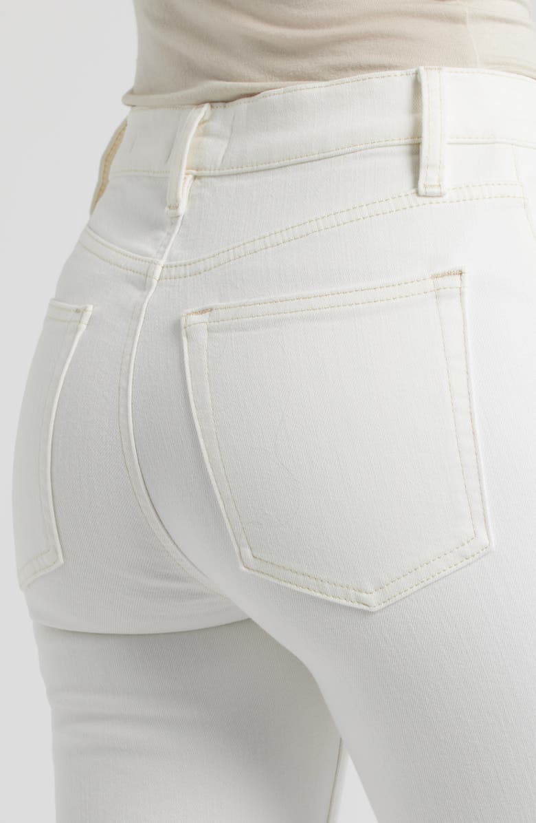 FRAME Le Sleek Raw Hem High Waist Straight Leg Jeans, Alternate, color, Au Natural Clean Raw After