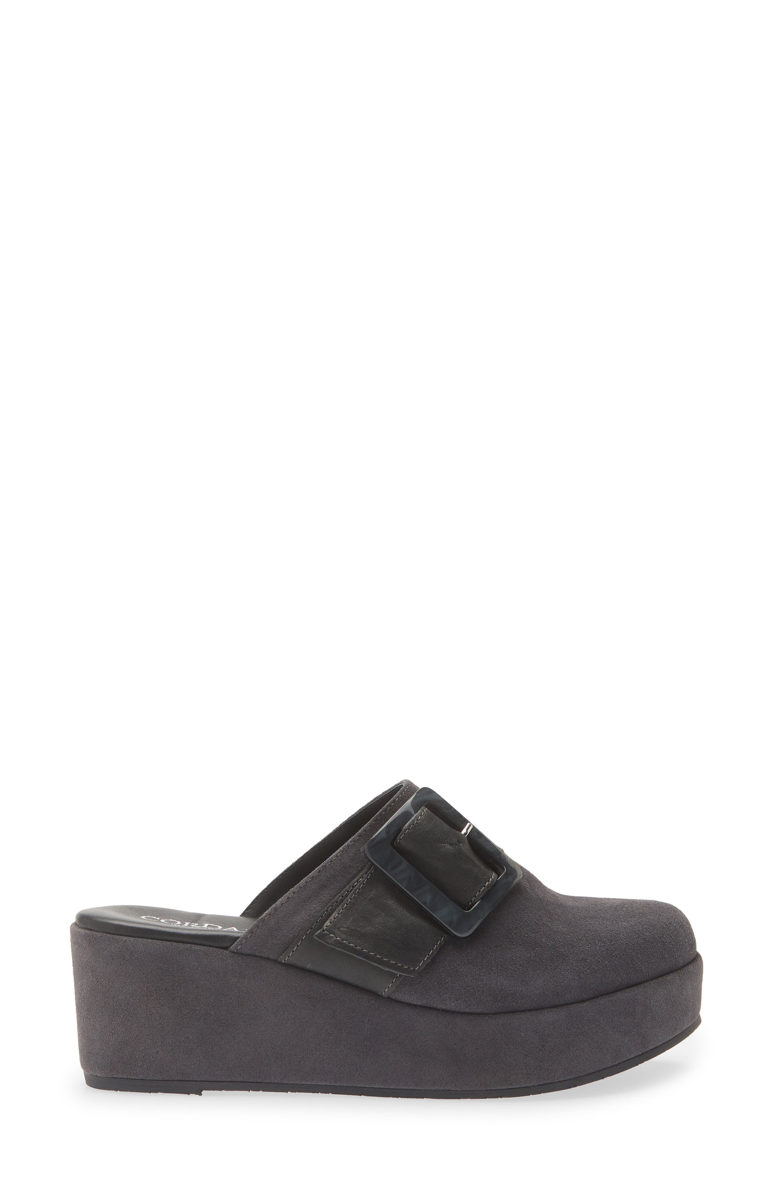 Camryn Buckle Platform Clog, Alternate, color, GRIGIO SUEDE