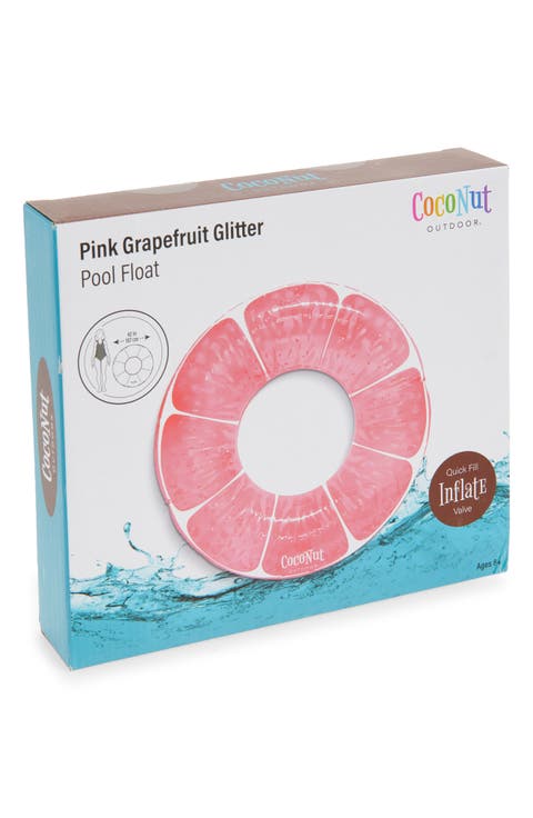 Glitter Pink Grapefruit Pool Float