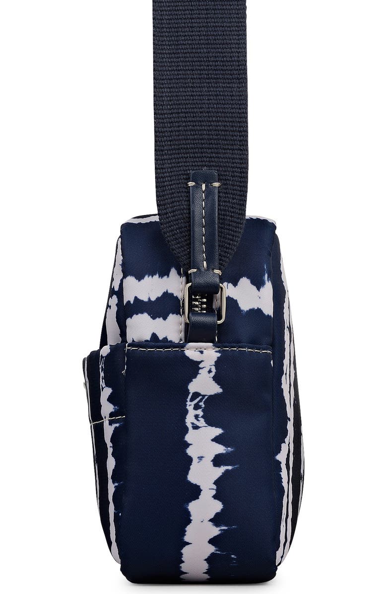 Radley Halley Row - Tie Dye Stripe Small Ziptop Crossbody Bag, Alternate, color, Naval