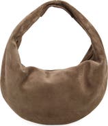 【関税込み】KHAITE MEDIUM OLIVIA HOBO' SHOULDER BAG Medium Olivia Hobo in Black Pebbled Leather with Grommets