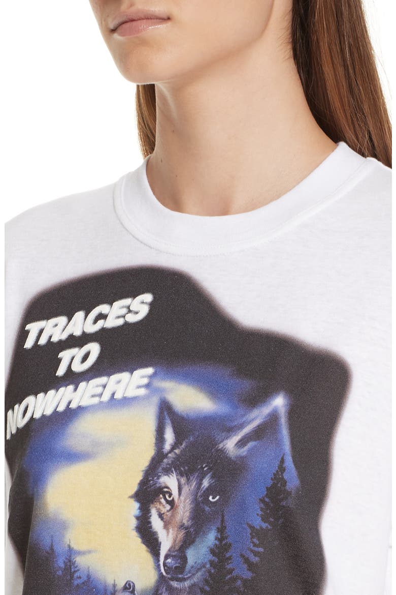 Wolf Print Tee, Alternate, color, WHITE