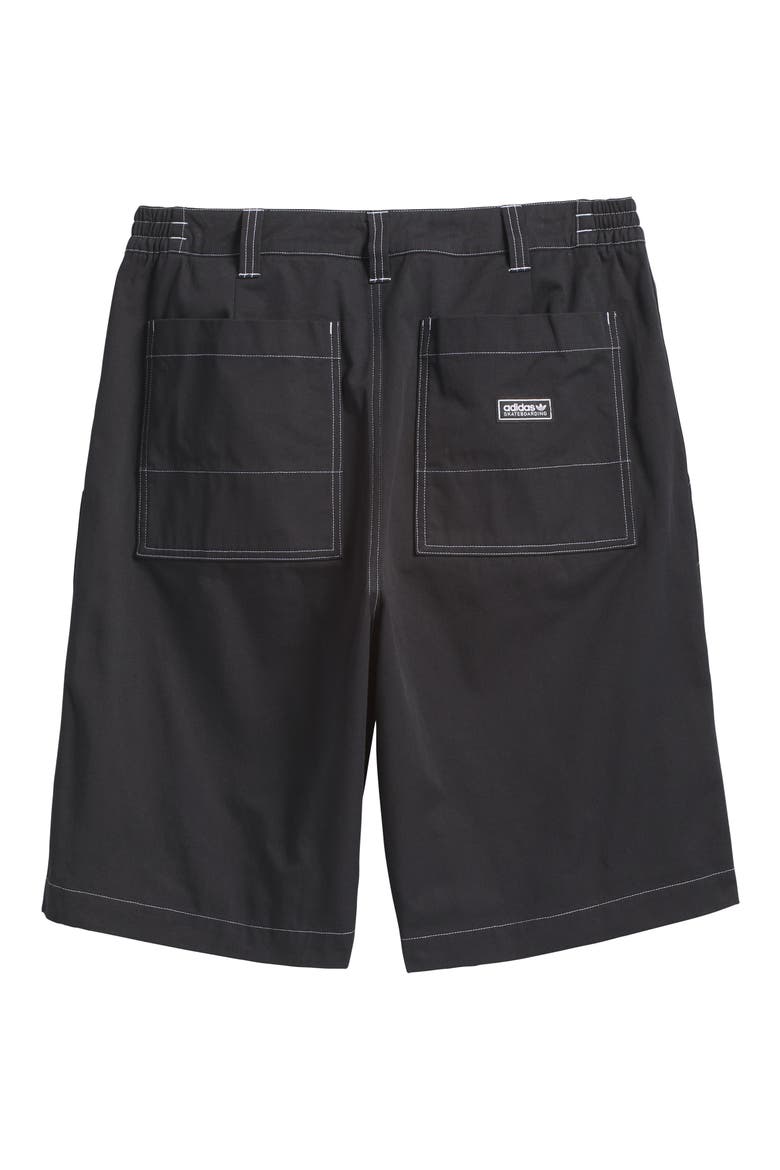 Mark Gonzales Skateboard Twill Shorts, Alternate, color, BLACK