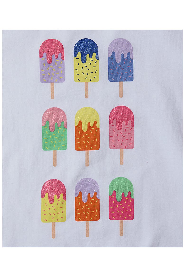 Girls Graphic Tee, Alternate, color, Ice Cream Pops/White