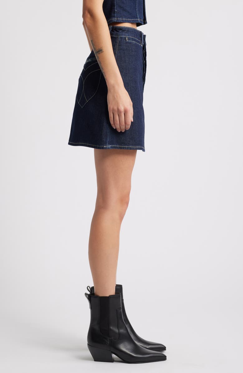 Rolla’s Alice High Waist Denim Miniskirt, Alternate, color,