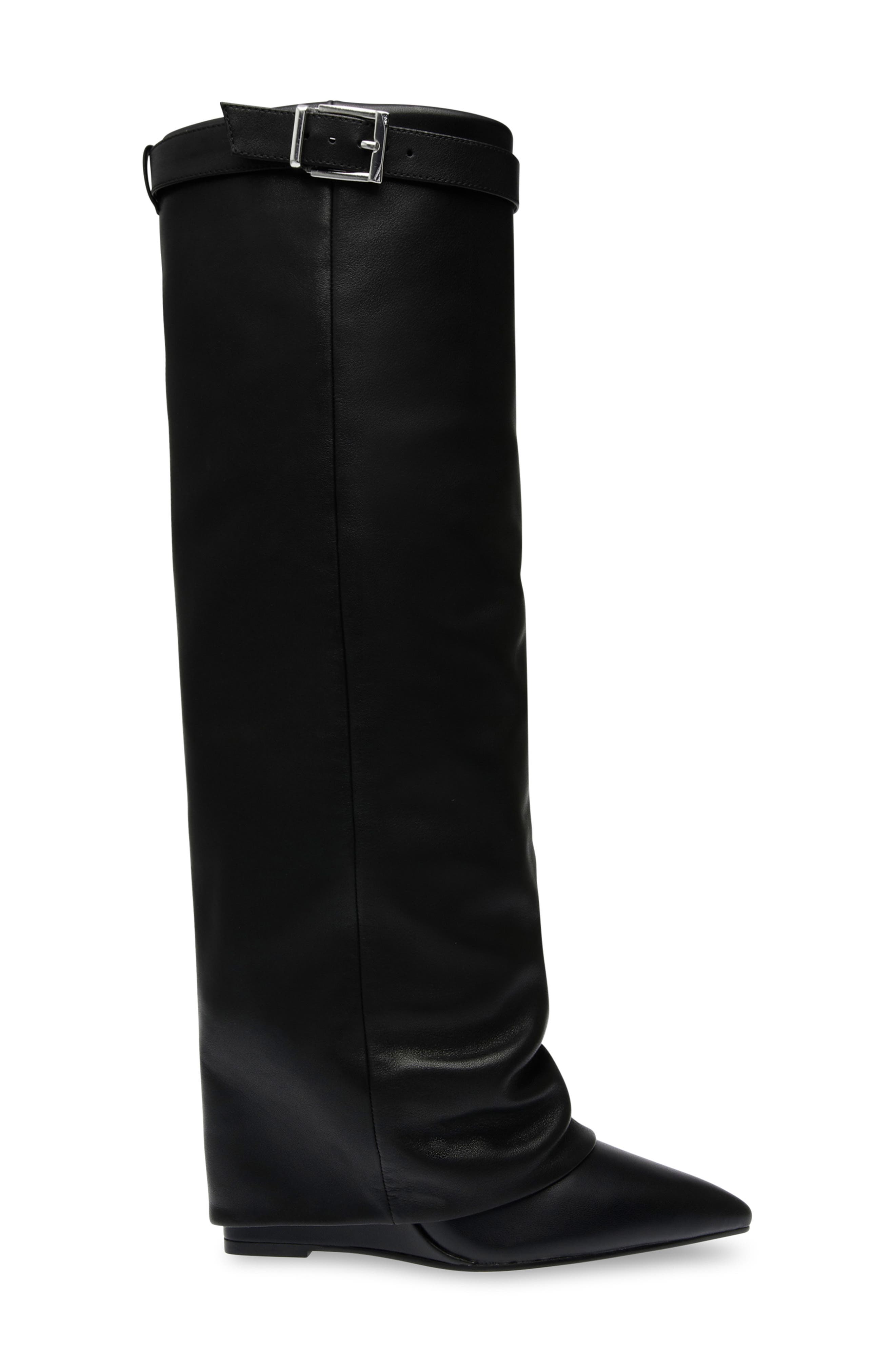 Steve Madden Corenne Foldover Shaft Pointed Toe Knee High Boot, Alternate, color, 