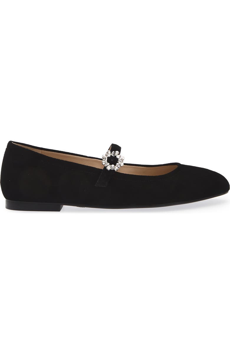 Stuart Weitzman Aura May Jane Flat, Alternate, color, Black/ Black