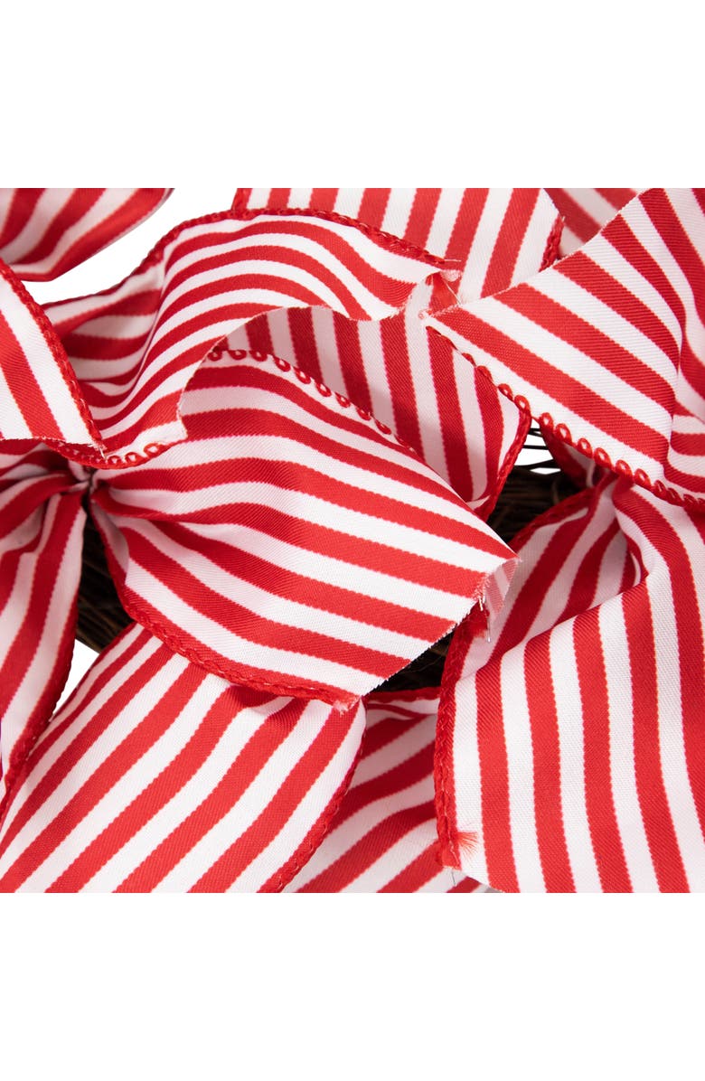 Northlight Stars and Stripes Patriotic Ribbon Wreath - 24", Alternate, color, 