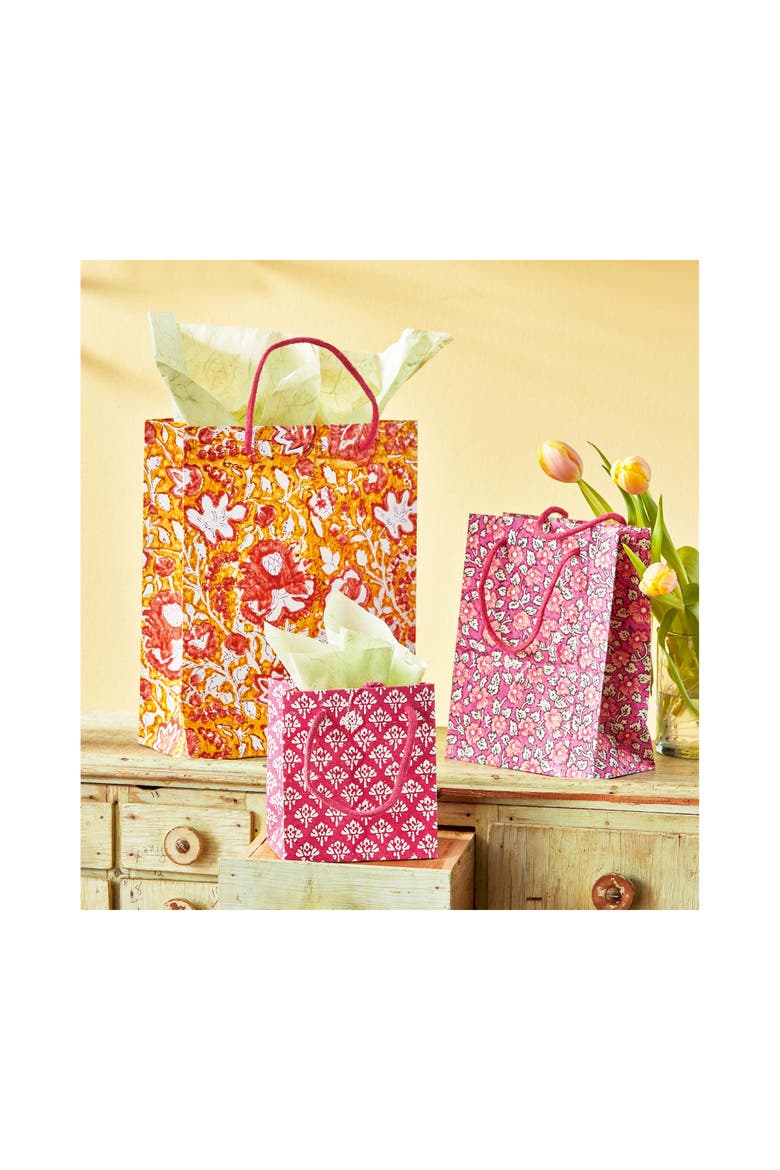 Emma Multicolor Gift Bags for Spring and Summer Celebrations, Alternate, color, Red