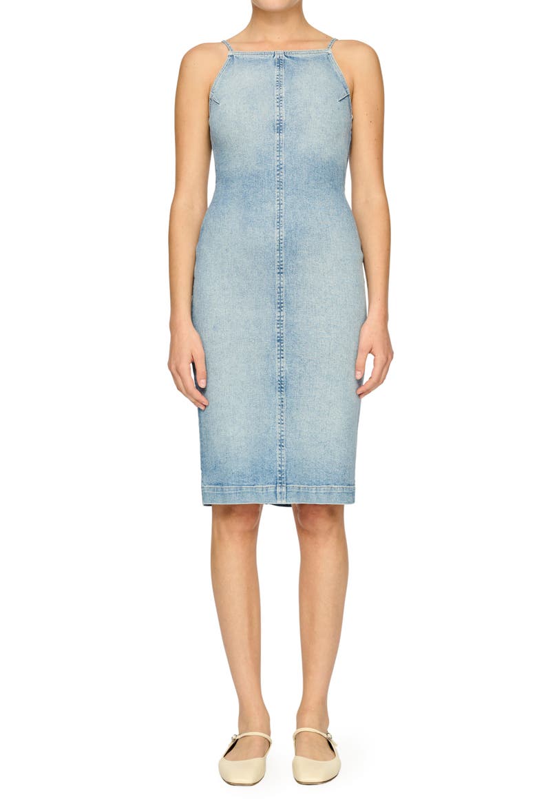 Esme Sleeveless Denim Dress, Main, color, FOUNTAIN VINTAGE