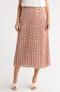 NORDSTROM RACK Chiffon Pleated Midi Skirt