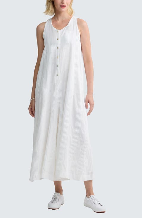 Isola Check-embroidered Jumpsuit