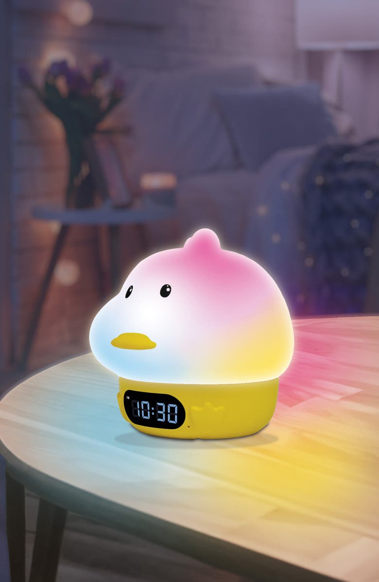 Innovibe Duck Squishy Clock Night Light, Alternate, color,