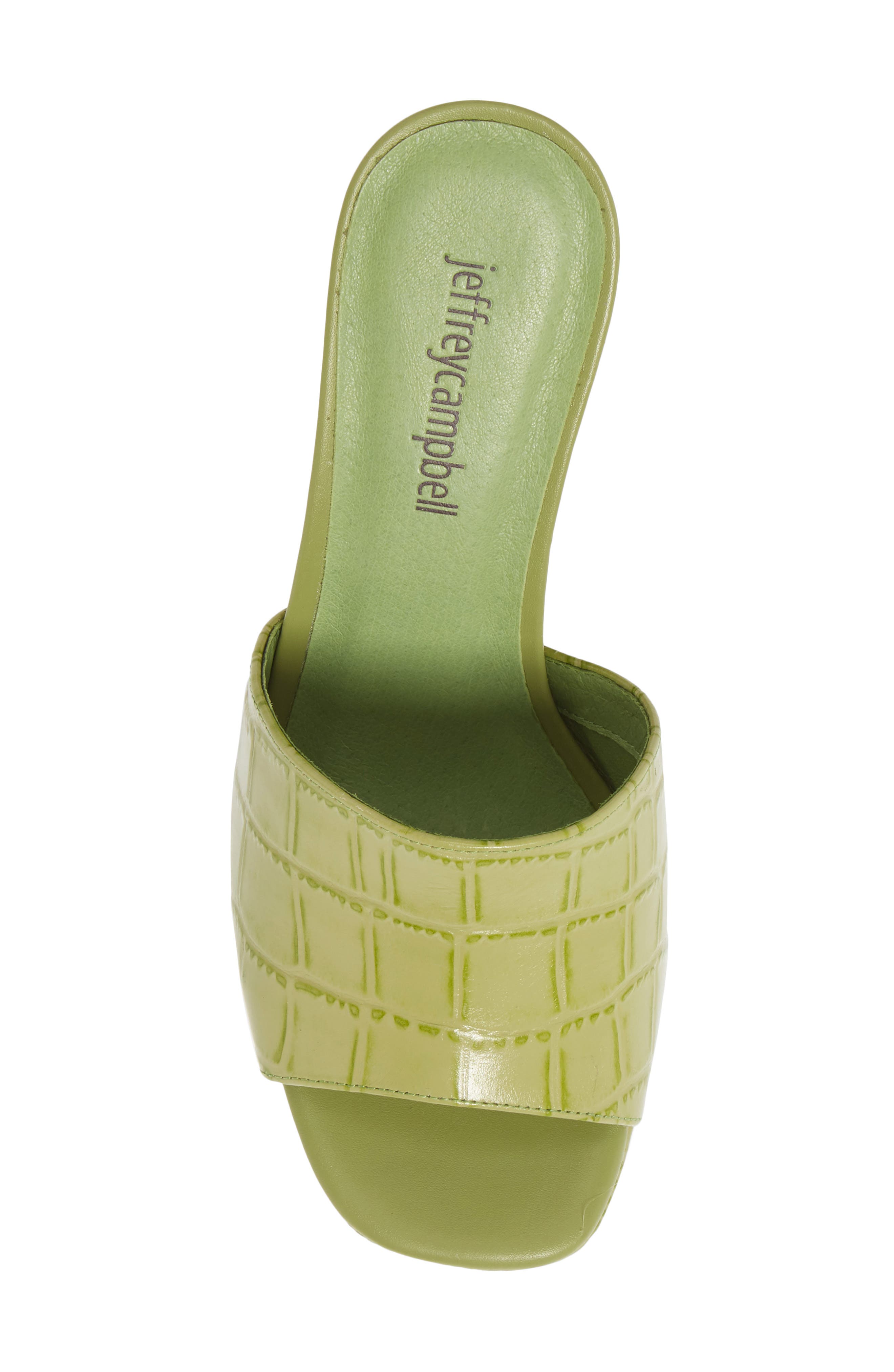 Magdalen Platform Sandal, Alternate, color, GREEN CROCO
