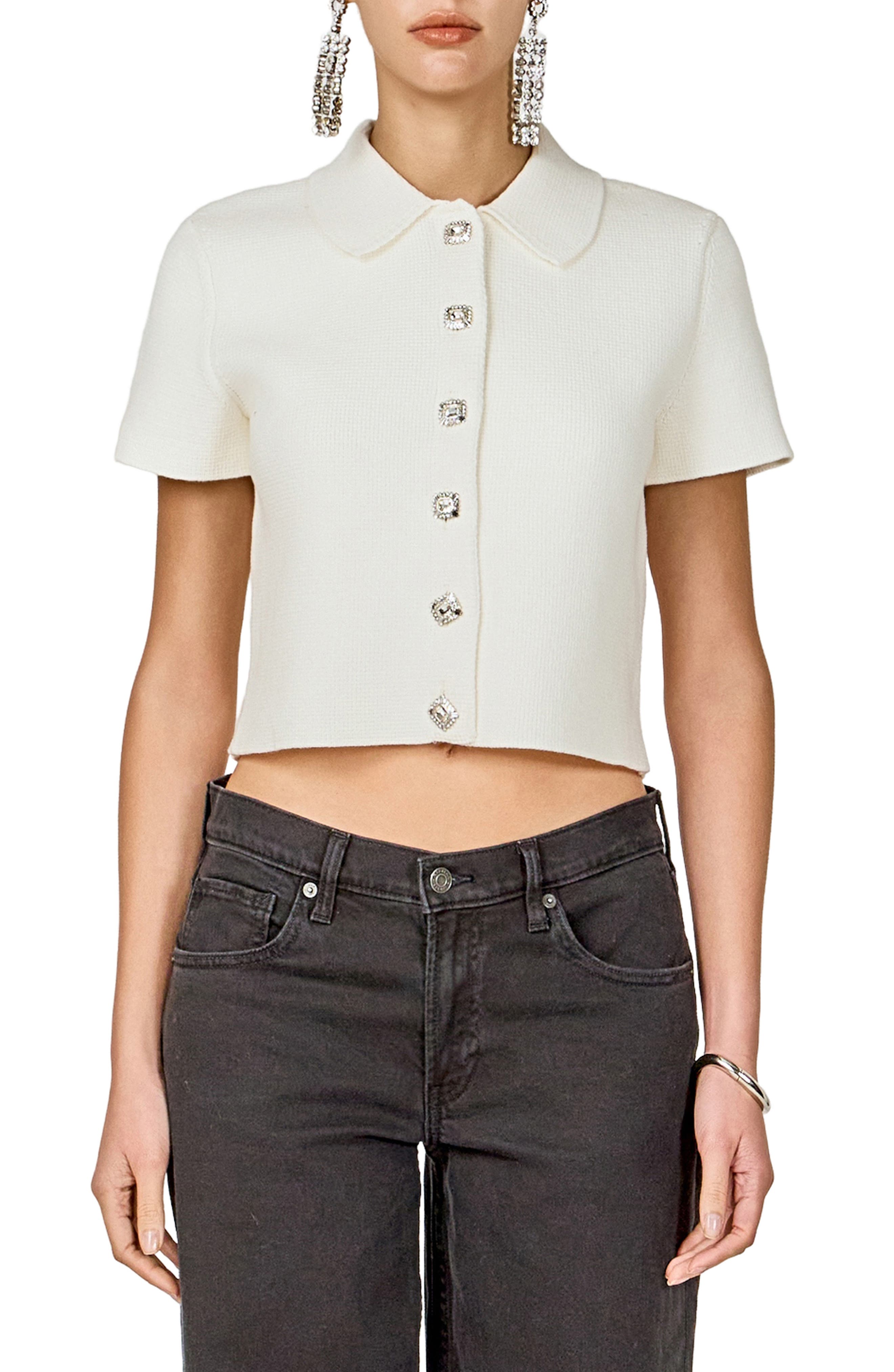 Jewel Buttoned Top - image 3