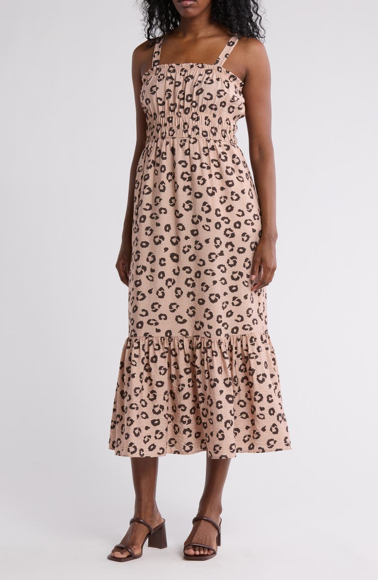 Velvet Torch Print Maxi Sundress, Main, color,