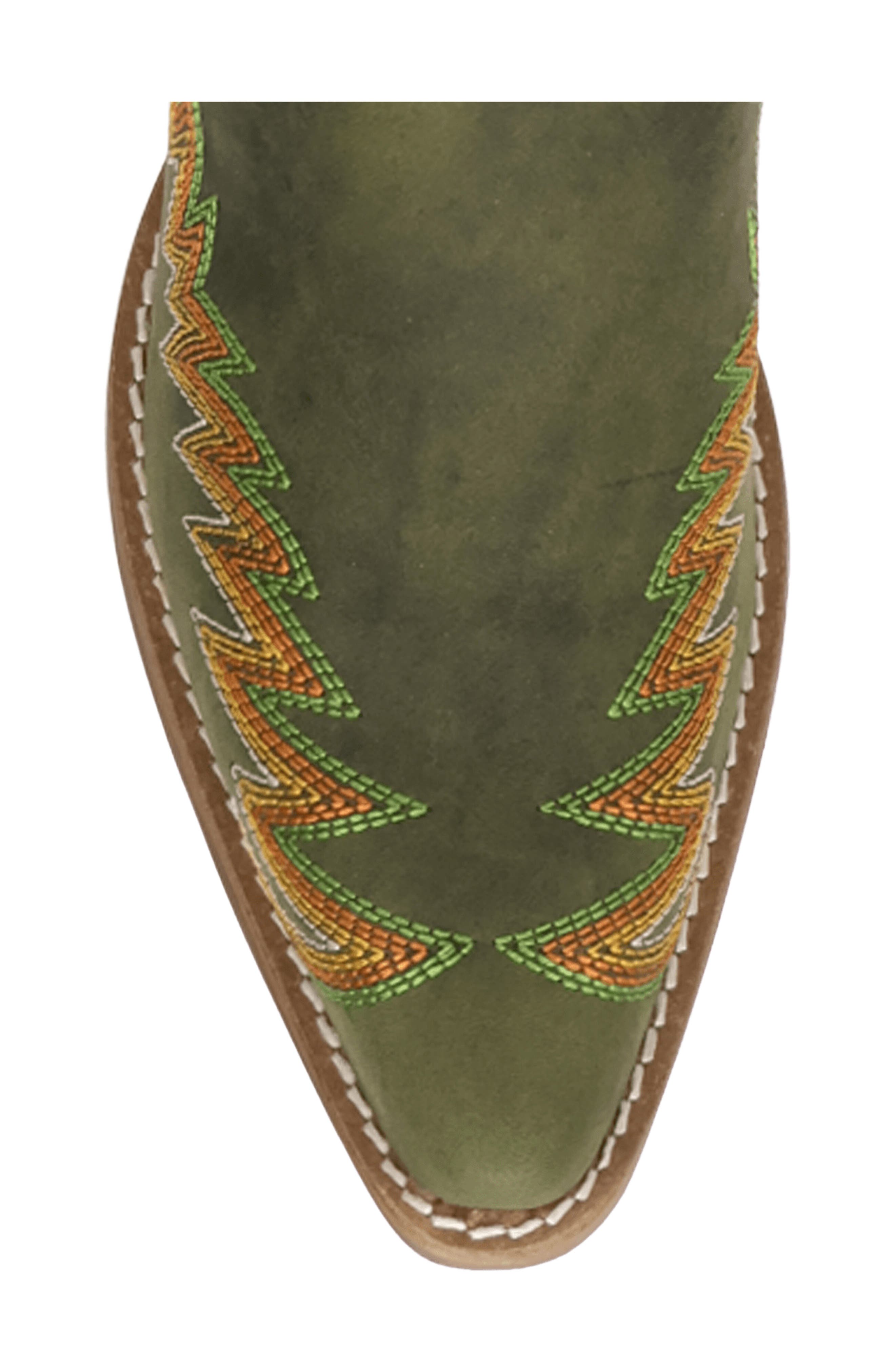 Lantana Leather Western Boot, Alternate, color, OLIVE