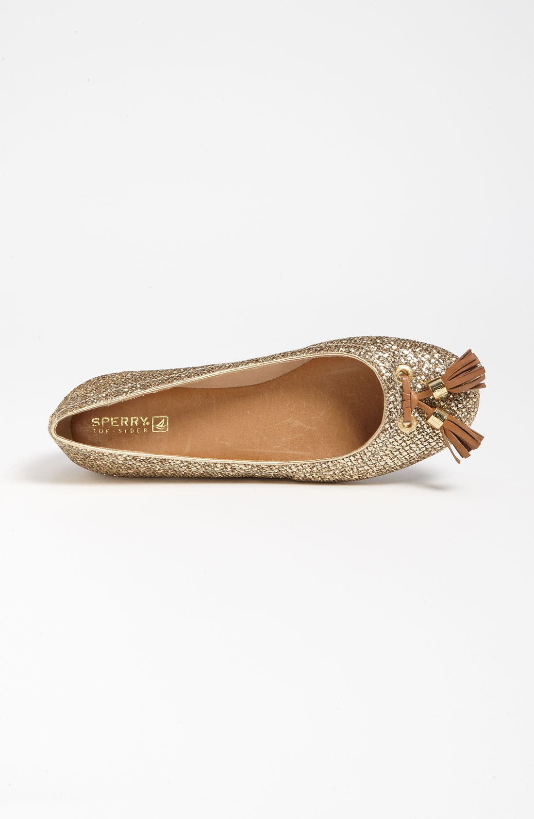 Sperry Top-Sider® 'Bliss' Flat, Alternate, color, GOLD GLITTER