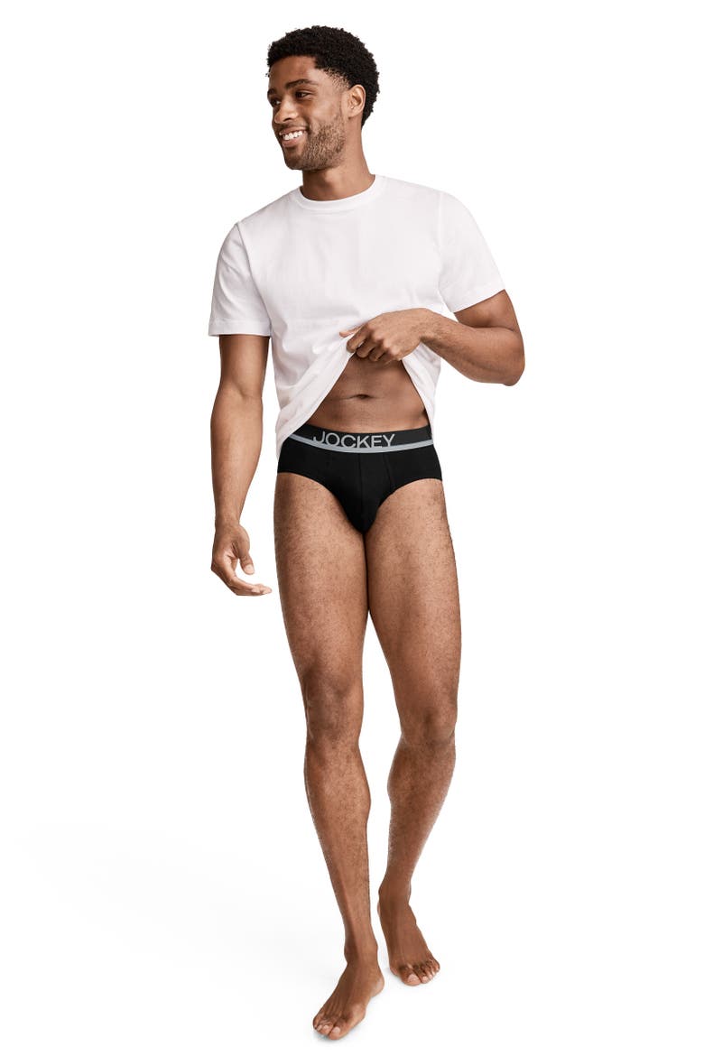 Mens True Style Brief - 3 Pack, Alternate, color, Black Night