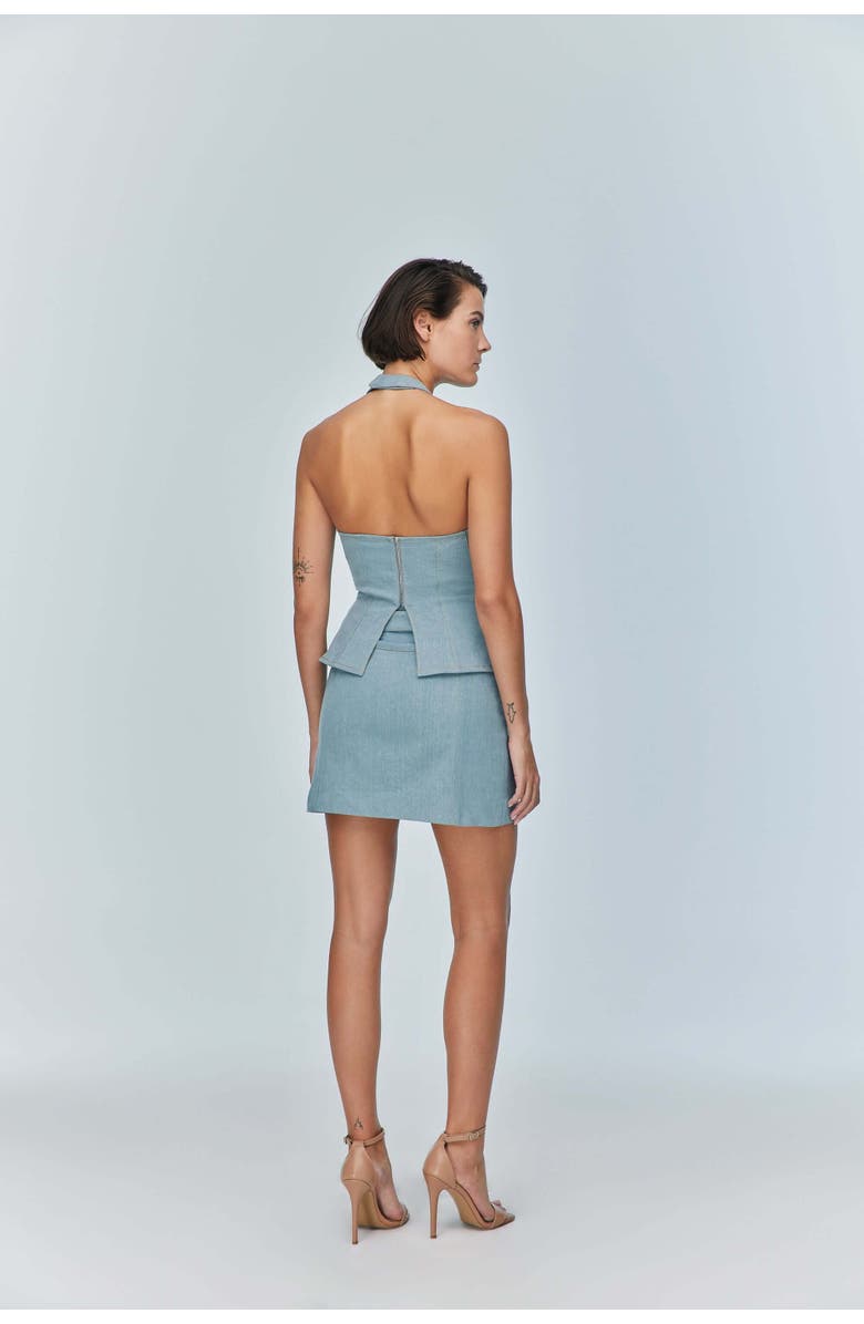 Jendue Monte Belted Denim Skirt, Alternate, color,