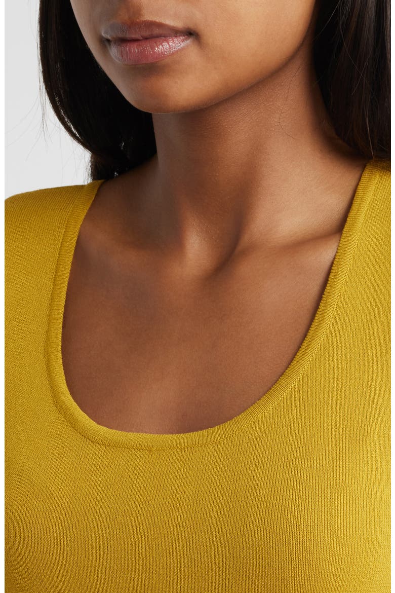 Scoop Neck Sweater Tank, Alternate, color, OCHRE