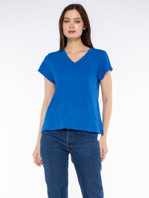 Wilt Clothing V-neck Short Sleeve Baby Tee In Blue