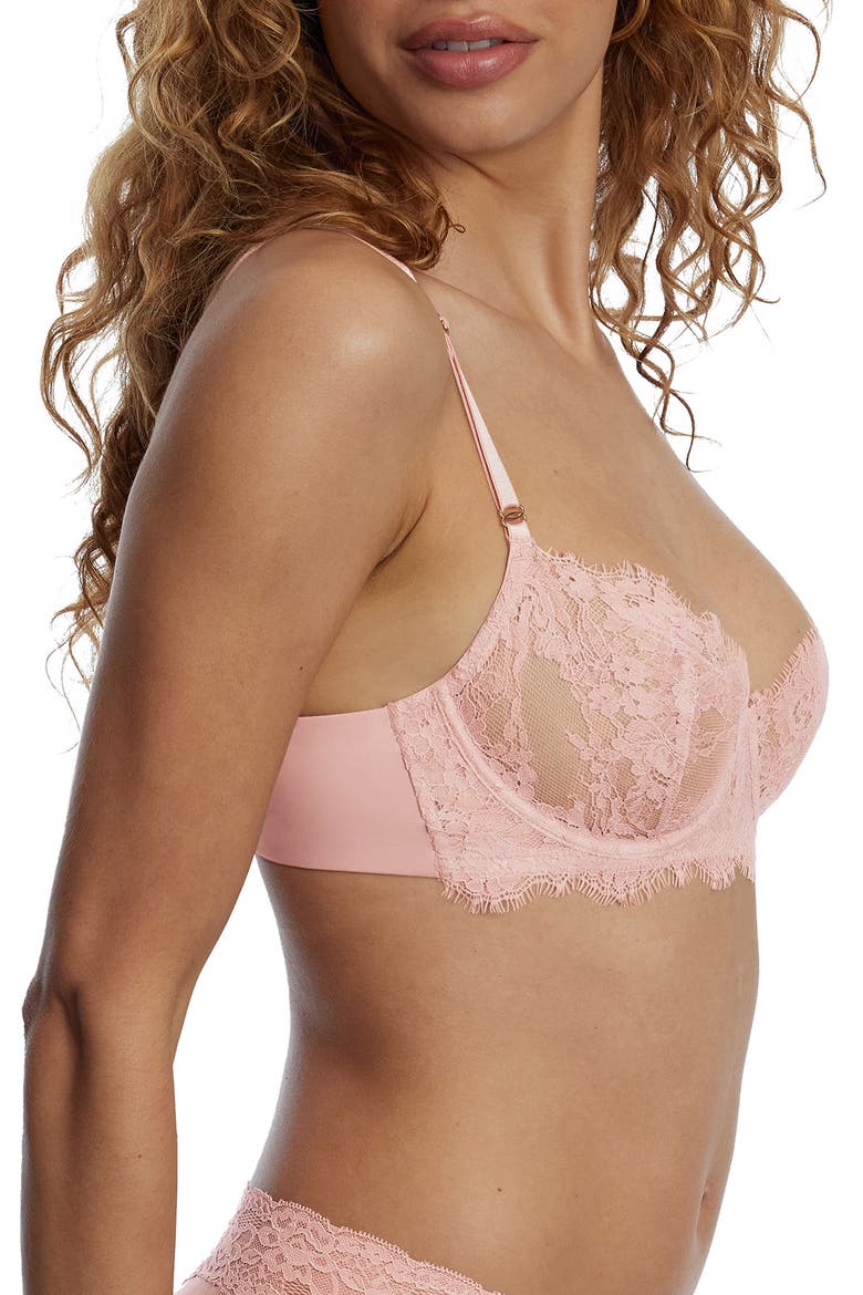 Entice Underwire Balconette Bra, Alternate, color, SEASHELL