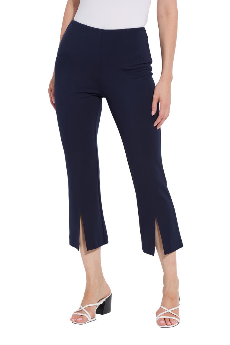 Chantae Split Ankle Kick Flare Pants, Main, color, TRUE NAVY