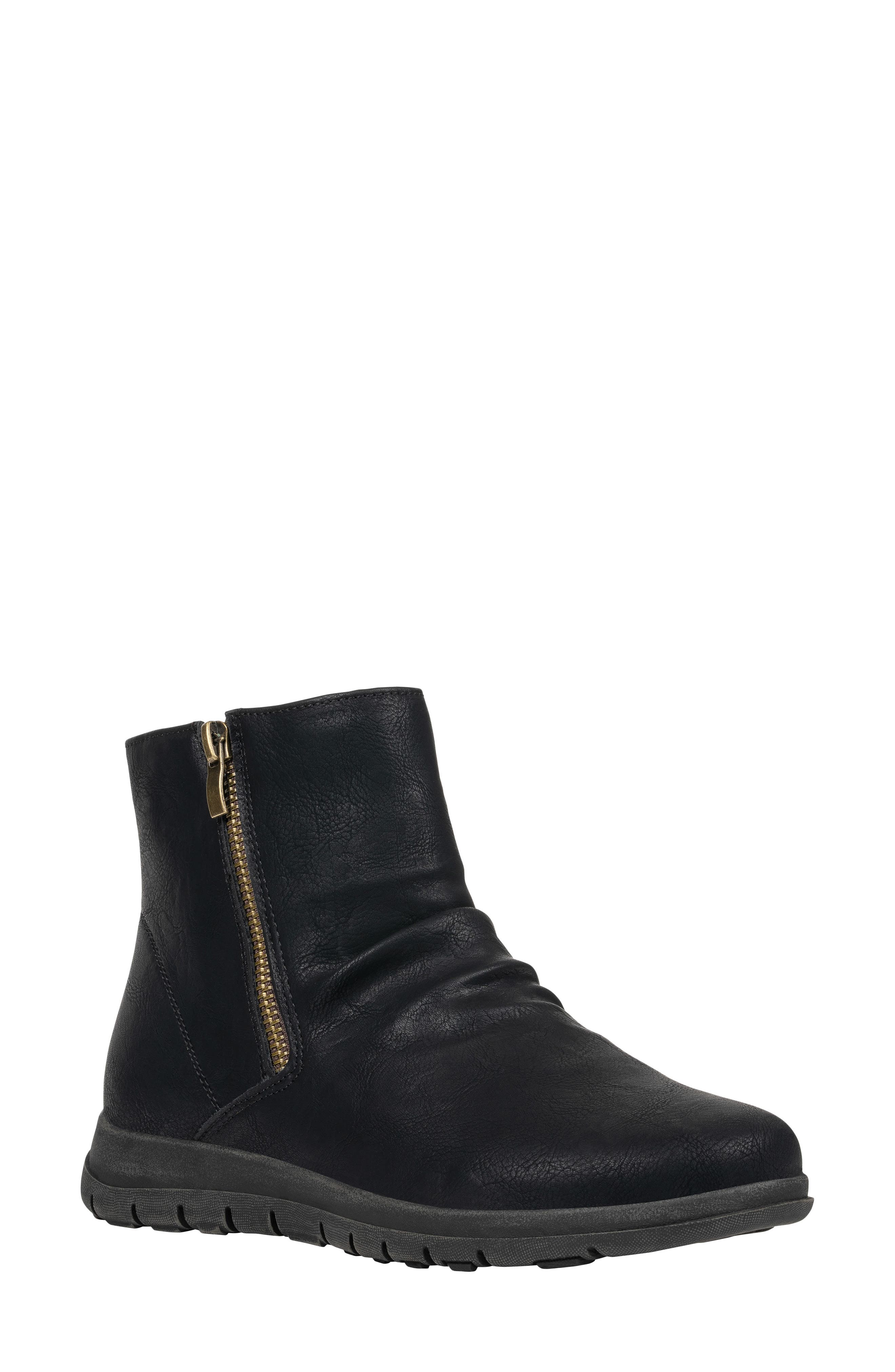 Fremont Faux Leather Ankle Boot