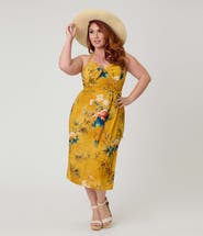 Unique Vintage Plus Size Leilani Sleeveless Sarong Dress