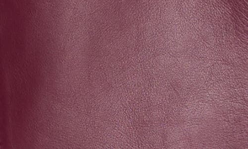 Lafayette 148 Plus Size Nappa Leather Pocket Fitted Blazer In Purple