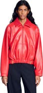 SANDRO Leather jacket