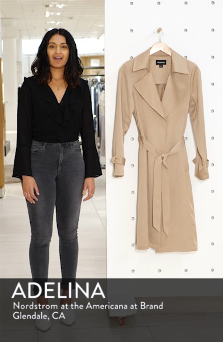 Pleat Back Trench Coat, sales video thumbnail