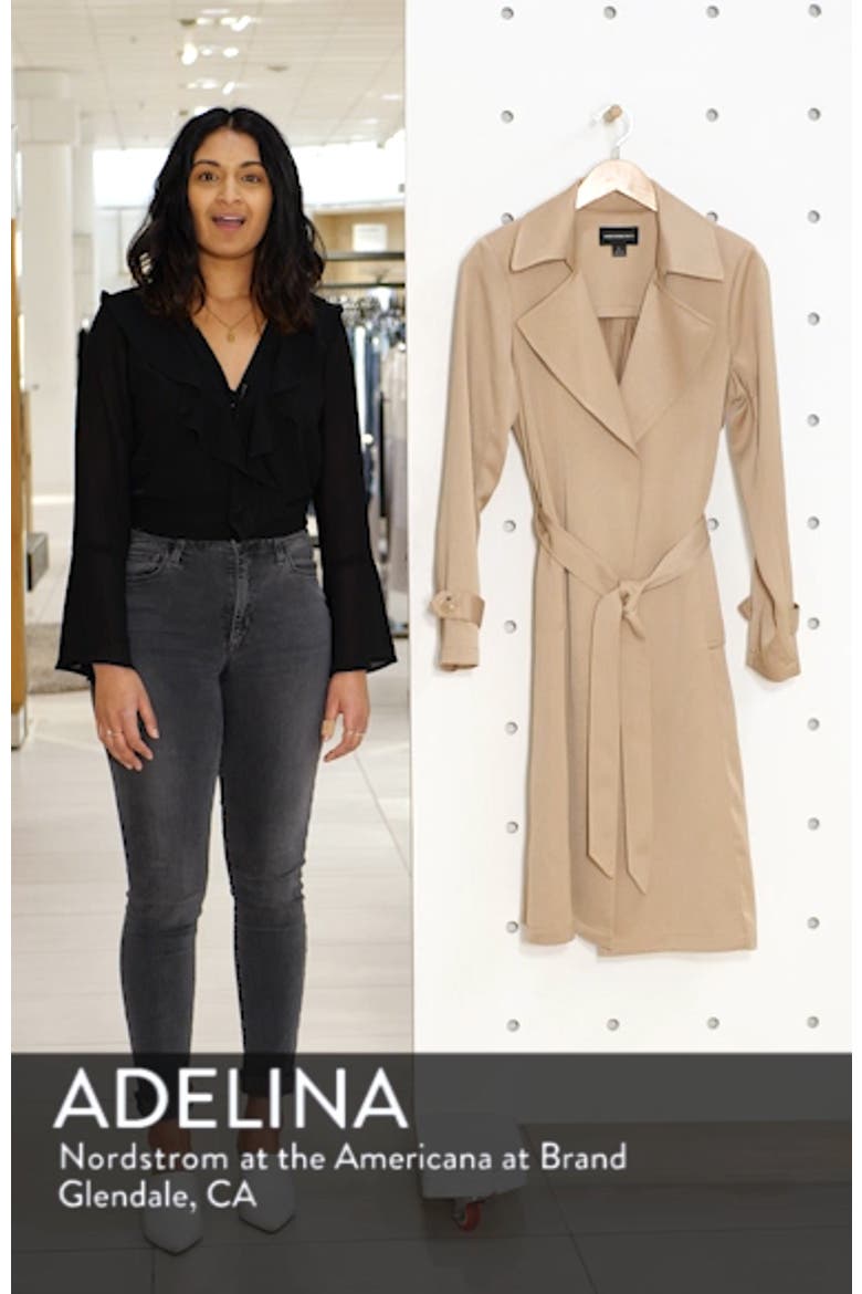 Pleat Back Trench Coat (Nordstrom Exclusive) video